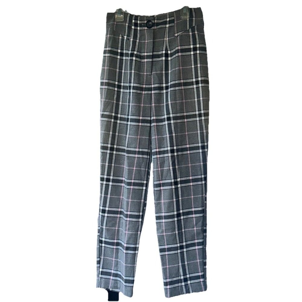 River Island Check Plaid  Trousers UK 8‎ US 4